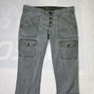 Rich And Skinny Women's Pants Size 27 Green Button Fly Made USA